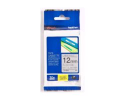 Cinta BROTHER 12mm 8m Negro sobre Plata (TZe-M931)