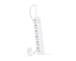 Regleta Nanocable 6xSchuko 1.4m Blanca (10.37.0006-NS)