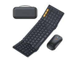Teclado Plegable+Ratón ProtoArc BT Negro