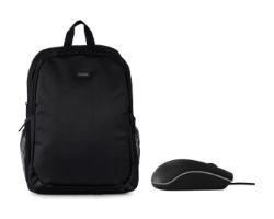 Mochila NILOX Basic 15.6" + Ratón USB Negro (NXBKM010)