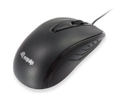 Ratón EQUIP Life Óptico USB-A 1000dpi Negro (EQ245107)