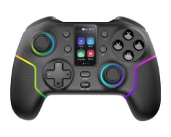 GamePad Mars Gaming Inalámbrico BT ARGB Negro (MGPV3)