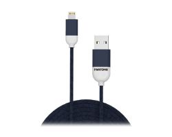 Cable PANTONE USB-A/M a Lightning/M Azul (PT-LCS001-5N)