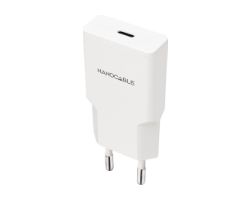 Cargador Nanocable 1xUSB-C PD 25W Blanco (10.10.2024)