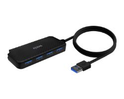 Hub AISENS USB-A 3.0 a 4xUSB-A 3.0 Negro (A106-0714)
