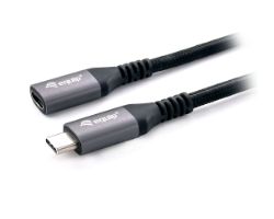 Cable EQUIP USB-C/M a USB-C/H 0.5m Negro (128370)