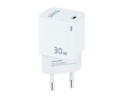 Cargador Pared TooQ 30W 1xUSB-C Blanco (TQWC-GANPD30WT)