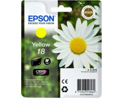 Tinta Epson 18 T1804 Amarillo 3.3ml 180pág(C13T18044012