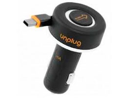 Cargador WOXTER de Coche Retráctil 1A (CCU 1000 MIC)