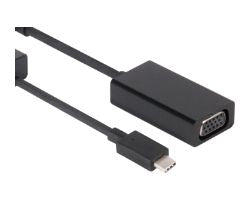 Adaptador Club 3D USB-C a VGA 15cm M/H Negro CAC-1502