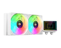 Ref. Líq. Mars Gaming AIO ARGB 2x12cm Blanco(MLTWO240W)