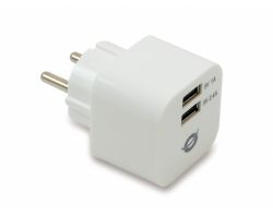 Cargador Pared CONCEPTRONIC 2xUSB Blanco (CUSBPWR34A)