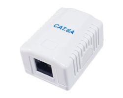 Roseta EQUIP 1xRJ45 Cat.6a Hembra Blanco (EQ235215)