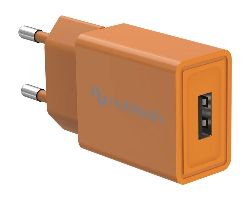Cargador Pared NUBBEH USB-A 10W Naranja(NBWALLCHUSBO10)