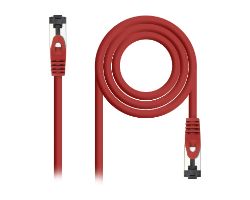 Nanocable Cat.8.1 SSTP 30cm Rojo (10.20.2000-L30-R)