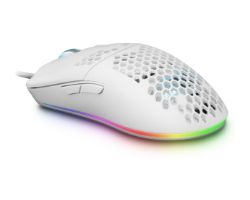 Ratón Mars Gaming RGB USB-A 12400dpi Blanco (MMAXW)