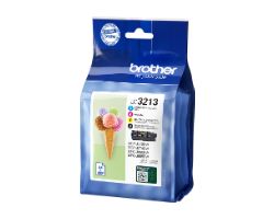Tinta BROTHER Pack Negro/Tricolor (LC3213VAL)