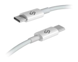Cable SUBBLIM USB-C 2.0 M/M 1m Blanco (SUBCAB-C10010)