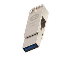Pendrive HP HPFD206C 64Gb USB-A/C Plata (HPFD206C-A-64)