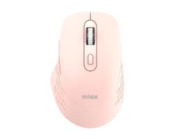 Ratón NILOX RF Wireless/BT 1600dpi Rosa (NXMODWI03)