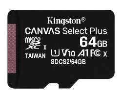 Kingston Canvas Plus Micro SDXC 64Gb (SDCS2/64GBSP)