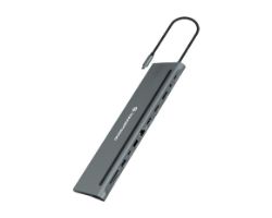Docking CONCEPTRONIC 12en1 USB-C 18cm Gris (DONN17G)