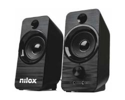 Altavoces NILOX 2.0 6W USB Negros (NXAPC02)