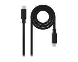 Nanocable USB-C/M a USB-C/M 2m Negro (10.01.4102)