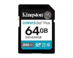 Kingston SDXC Canvas Go Plus 64Gb Gen4 (SDG4/64GB)