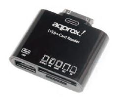 Lector Tarjetas Approx USB 2.0 Negro (APPCRS)