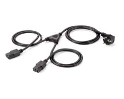 Cable EQUIP Schuko/M a 2xC13/H 1,8m Negro (EQ112220)