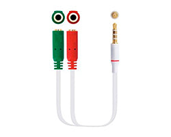 Nanocable Audio 3.5mm/M a 2x3.5mm/H 20cm (10.24.1201)