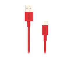 Cable NUBBEH Elisium USB-A/USB-C 1m Rojo (NBTCABLACR1)