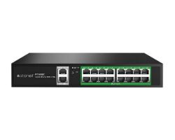 Switch STONET 16xRJ45 GbE 2xSFP PoE Negro (P116GC)