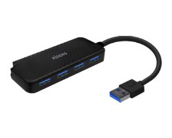Hub AISENS USB-A 3.0 a 4xUSB-A 3.0 Negro (A106-0713)