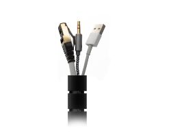 ORGANIZADOR DE CABLE AISENS FLEXIBLE 25MM 3M BLACK