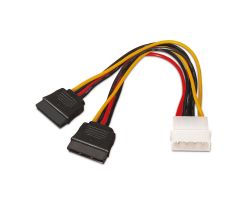 Nanocable 2xSATA a Molex (4-pin) 30cm (10.19.0102)