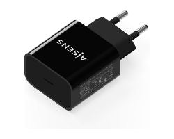 Cargador de Pared AISENS 20W 1xUSB-C Negro (A110-0538)