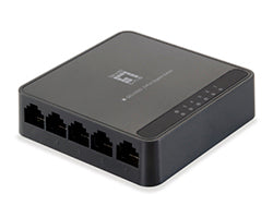 Switch LevelOne 5xRJ45 GbE Negro (GEU-0522)