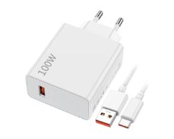 Cargador Pared XIAOMI 100W 1xUSB-C Blanco