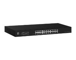 Switch LevelOne 24xRJ45 GbE Rack 1U Negro (GEU-2431)