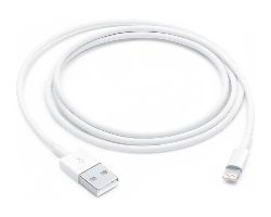 Cable Apple USB-A/M a Lightning/M 1m Blanco (MUQW3ZM/A)