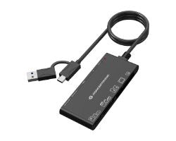 Lector de Tarjetas CONCEPTRONIC 7en1 USB-A/C (BIAN10B)
