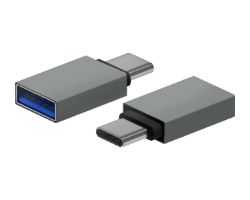 Adaptador AISENS USB-C/M a USB-A/H Gris (A108-0718)