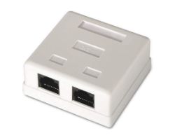 Roseta AISENS RJ45 Cat6 UTP 2 Tomas Blanca (A139-0302)