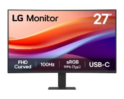 Monitor LG 27" FHD 100Hz Curvo USB-C HDMI (27U421A-B)