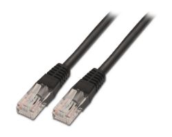 Cable AISENS RJ45 Cat.6 UTP 0.5m Negro (A135-0257)