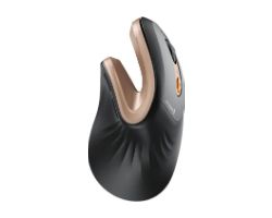 Ratón Vertical ProtoArc EM11 NL Negro/Dorado