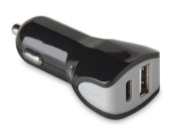 Cargador de Coche CELLY 1xUSB-C Negro (CCTYPECUSBBK)