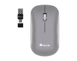 Ratón NGS Óptico Bluetooth 5.1 2400dpi Gris (SNOOP-RB)